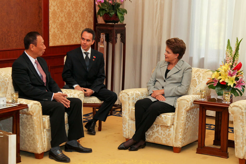 Pequim - China, 09/04/2011. Presidenta Dilma Rousseff durante encontro com o Senhor Terry Gou, Presidente da Empresa Foxconn no complexo Diaoyutai. Foto: Roberto Stuckert Filho/PR.